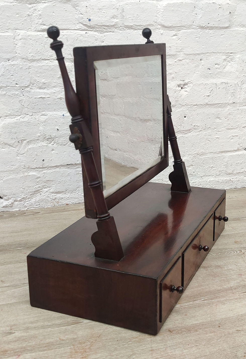 Thumbnail: 19th century mahogany dressing mirror 