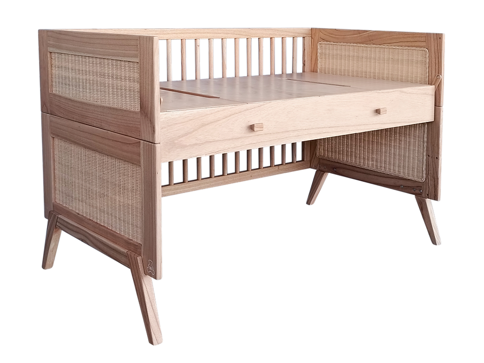 Miniature : Tiroir de lit mi-hauteur en bois massif Marélia Bois