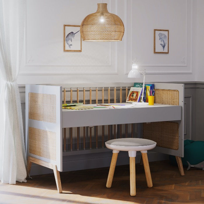 Thumbnail: Marélia Lune 70 x 140 cm Evolutive baby bed 