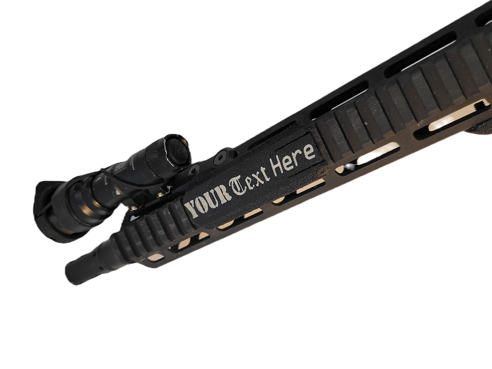 Thumbnail: Black White Custom Picatinny Rail Cover