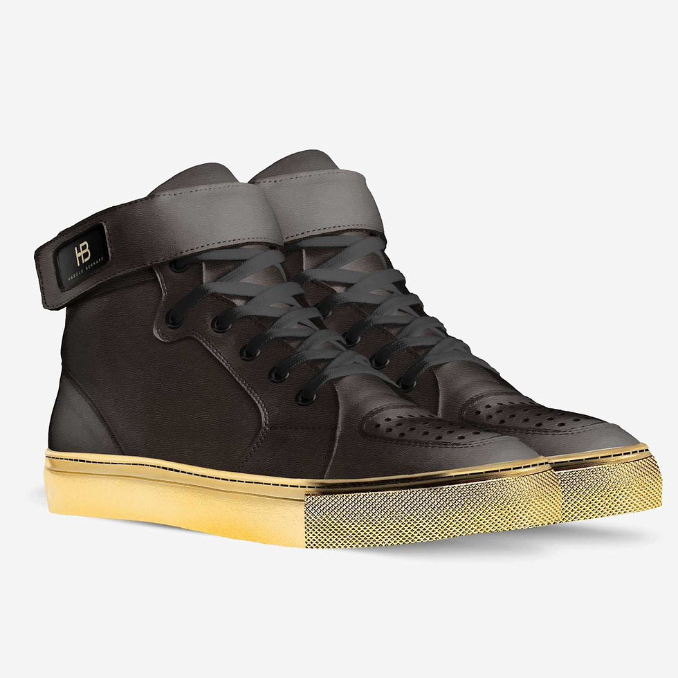 Thumbnail: Mansa Black Sole Luxury Sneaker