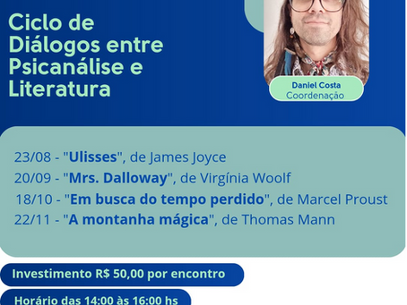 Ciclo de Diálogos entre Psicanálise e Literatura