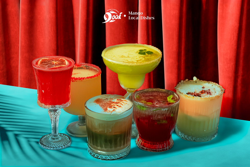 Full set of Xoai's Local cocktails