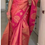 Thumbnail: Trending Wedding Kora Emboss Soft Silk Saree Hot pink