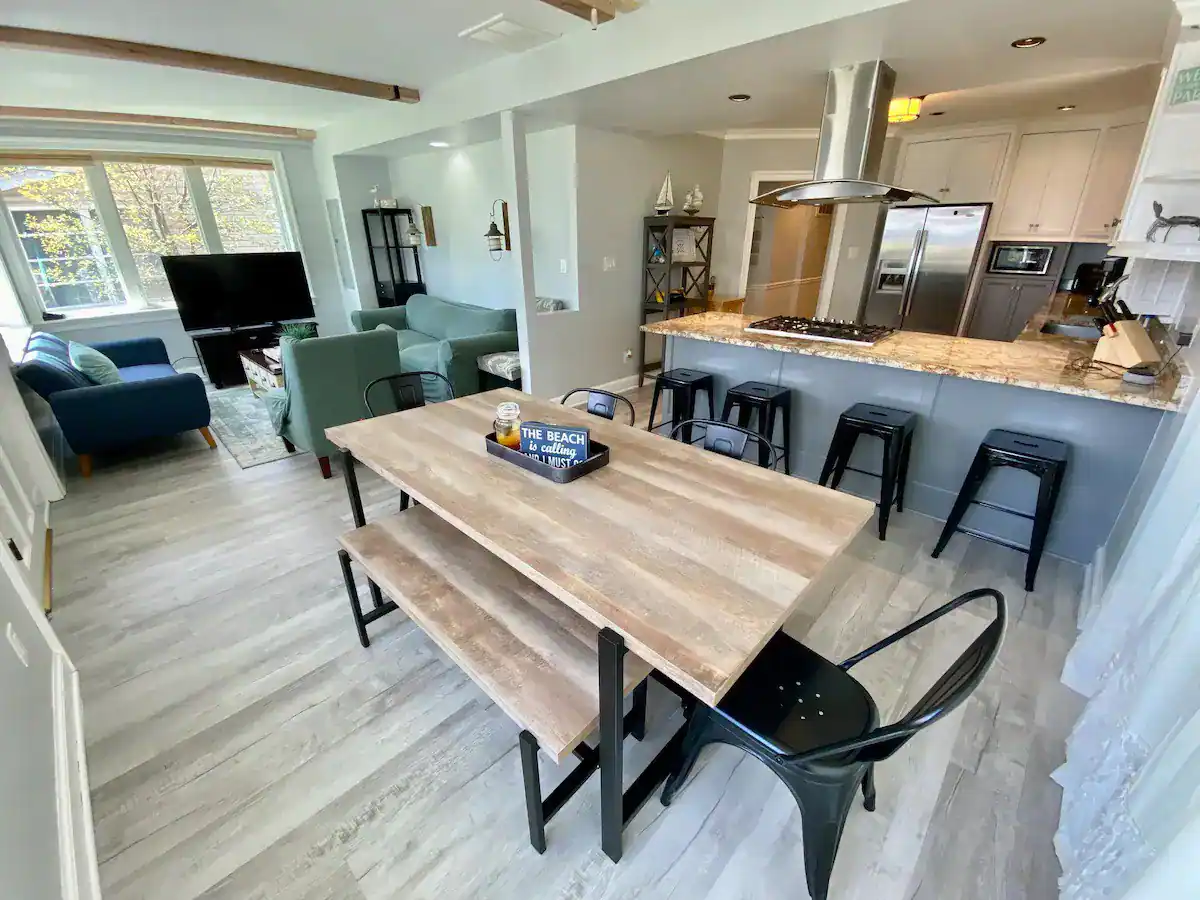 Kitchen and living room - Beach House.webp