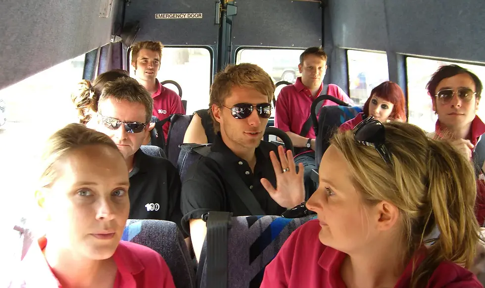 people on bus