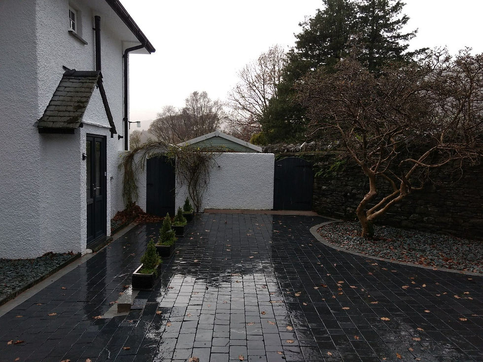Thumbnail: Blue Black Slate Tumbled Setts
