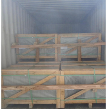 Crates loaded in container
