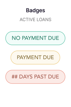 Loan Status Badges