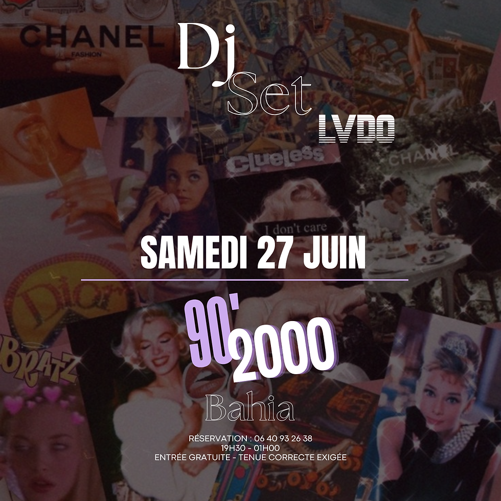 ✨ DJ Set LVDO – Samedi 27 juin