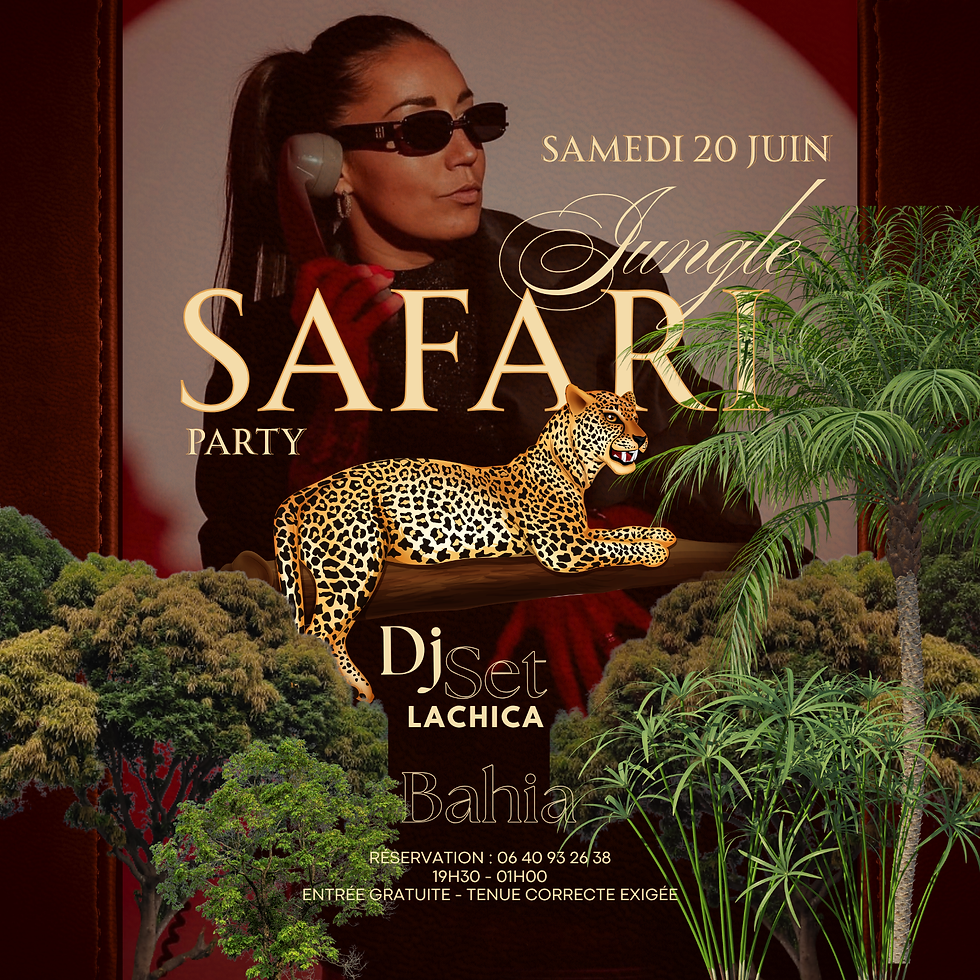 🦁 Safari Jungle Party – Samedi 20 juin