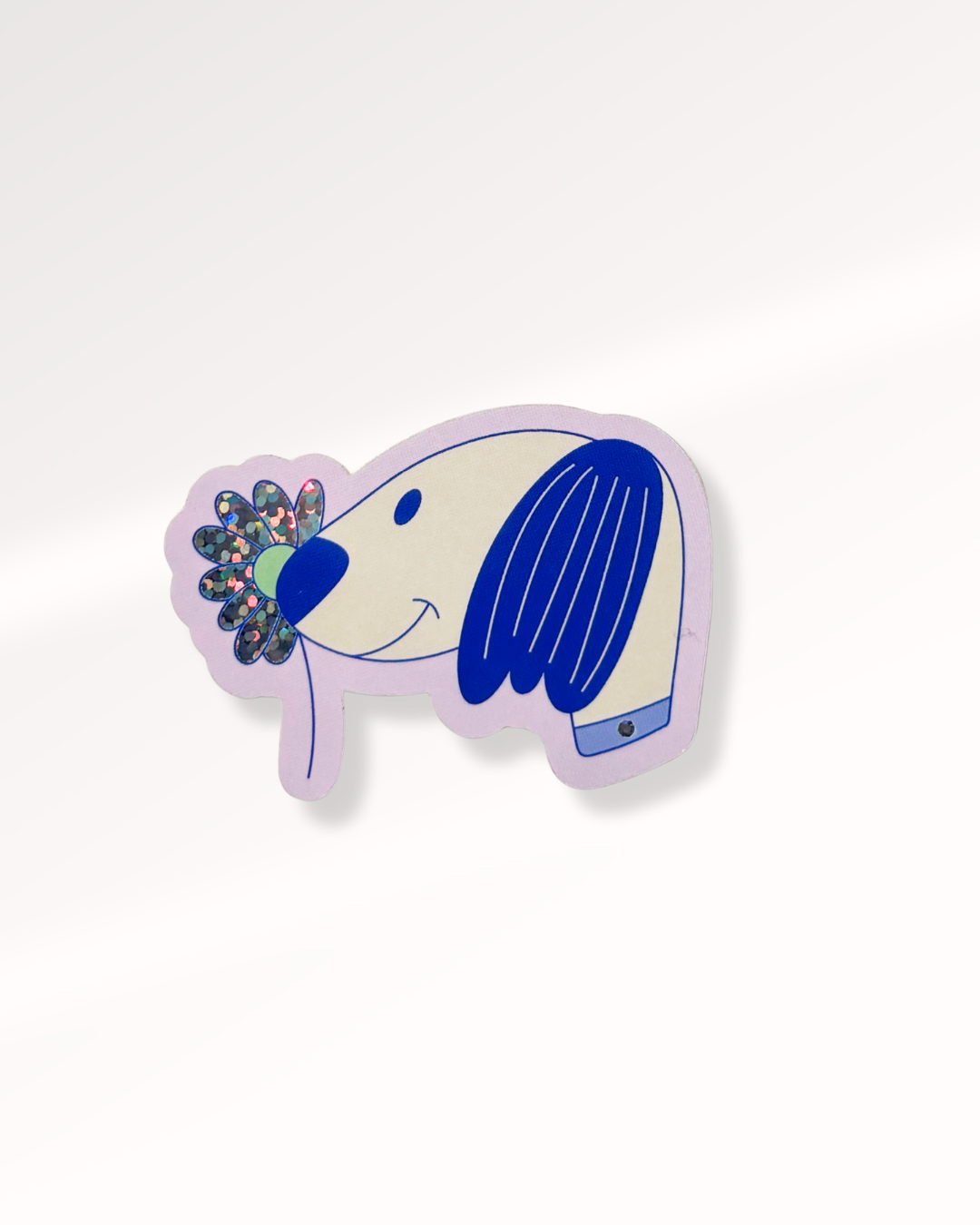 Dog with a Flower Glitter - Small