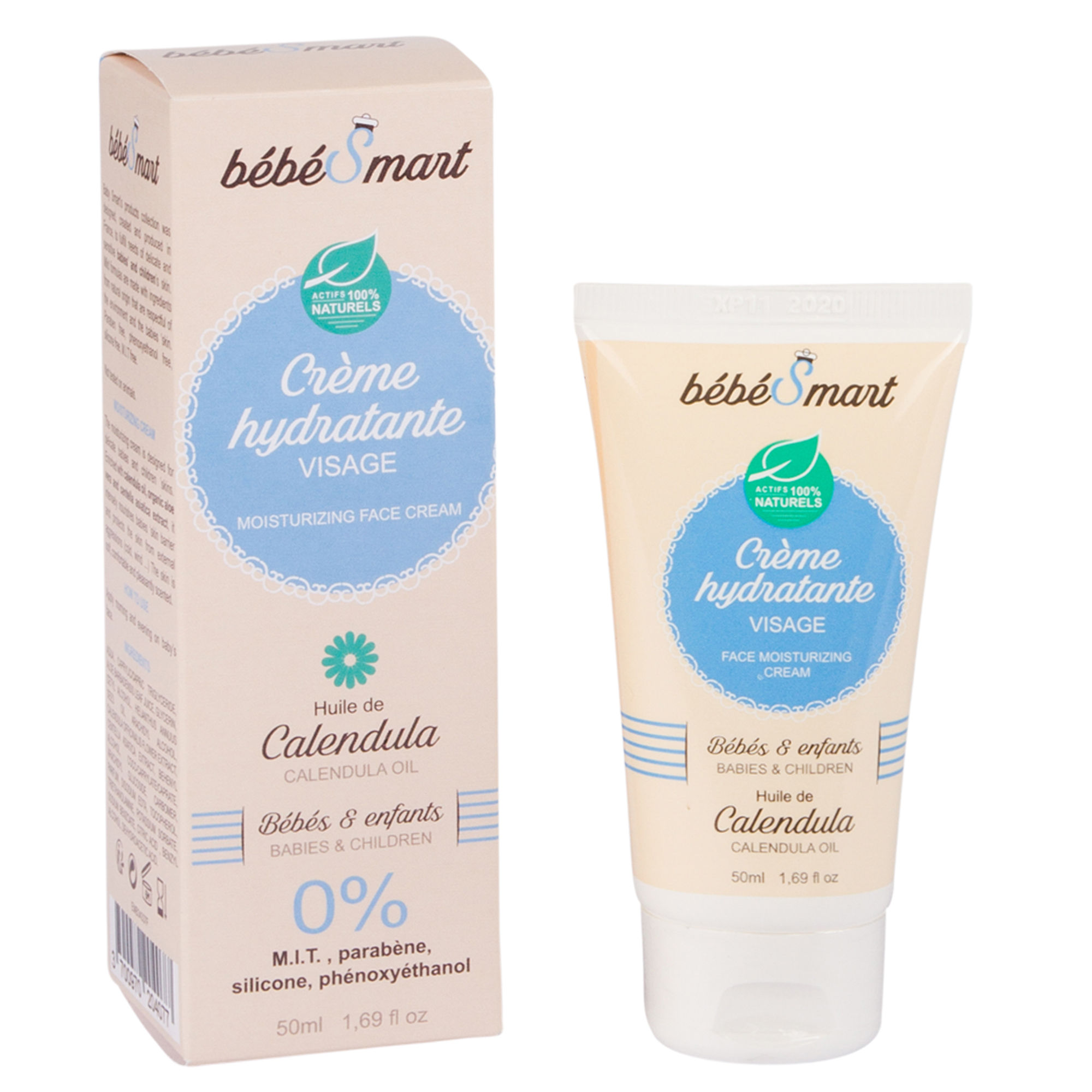 Bébé Smart - Crème hydratante visage 50mL
