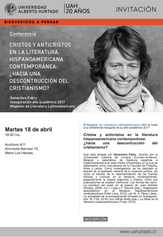 Conferencia: Cristos y anticristos en la literatura hispanoamericana contemporánea: ¿hacia una decon