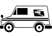 Mail Courier Van