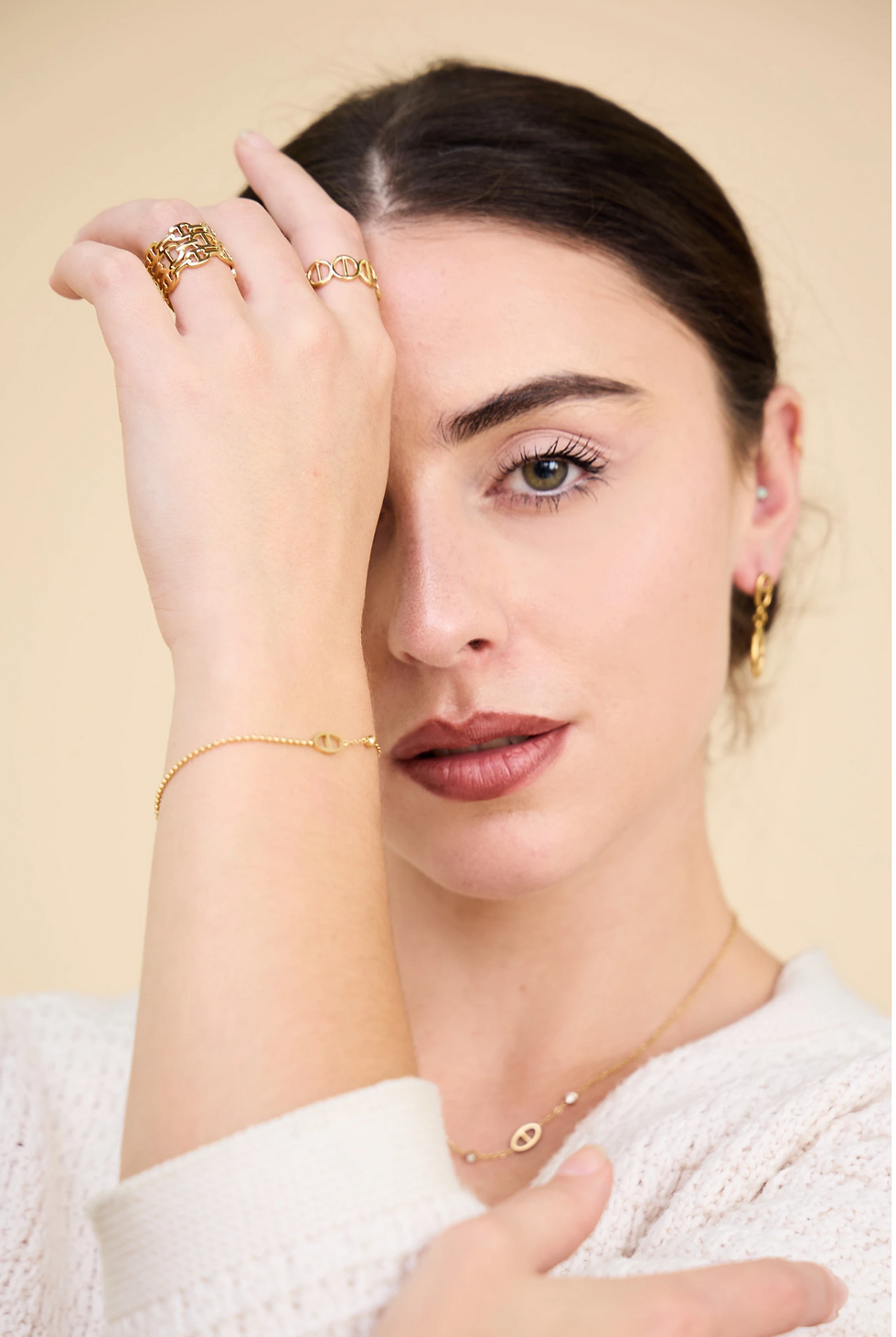 Miniature : Bague Boucle Ajustable en Acier Inoxydable