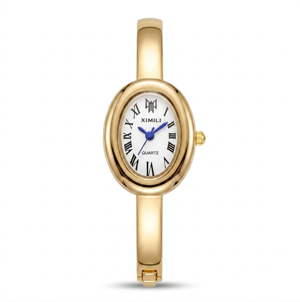 RELOGIO BRACALETE FEMININO OVAL LOUVRE