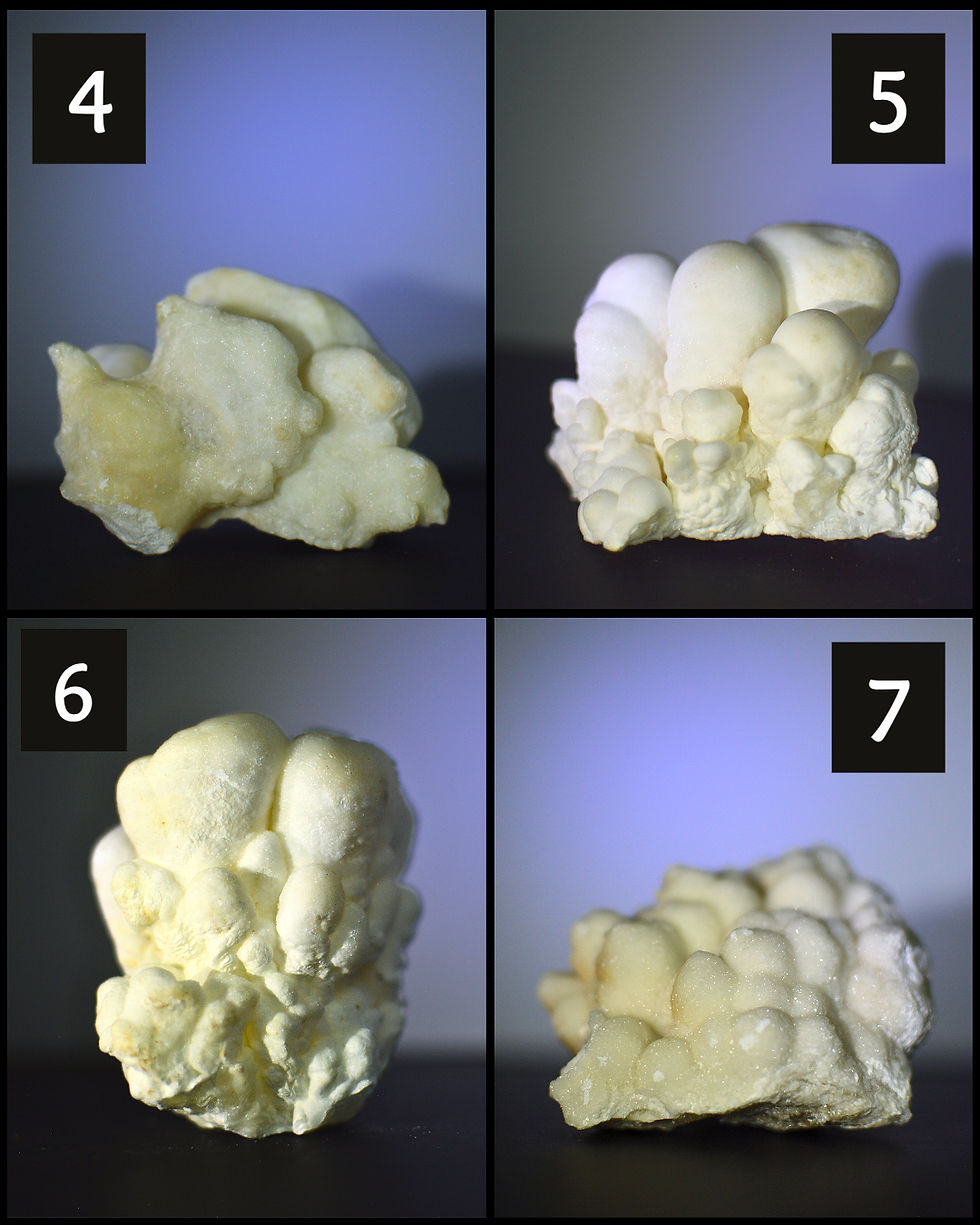 Thumbnail: African - White Cave Calcite Clusters