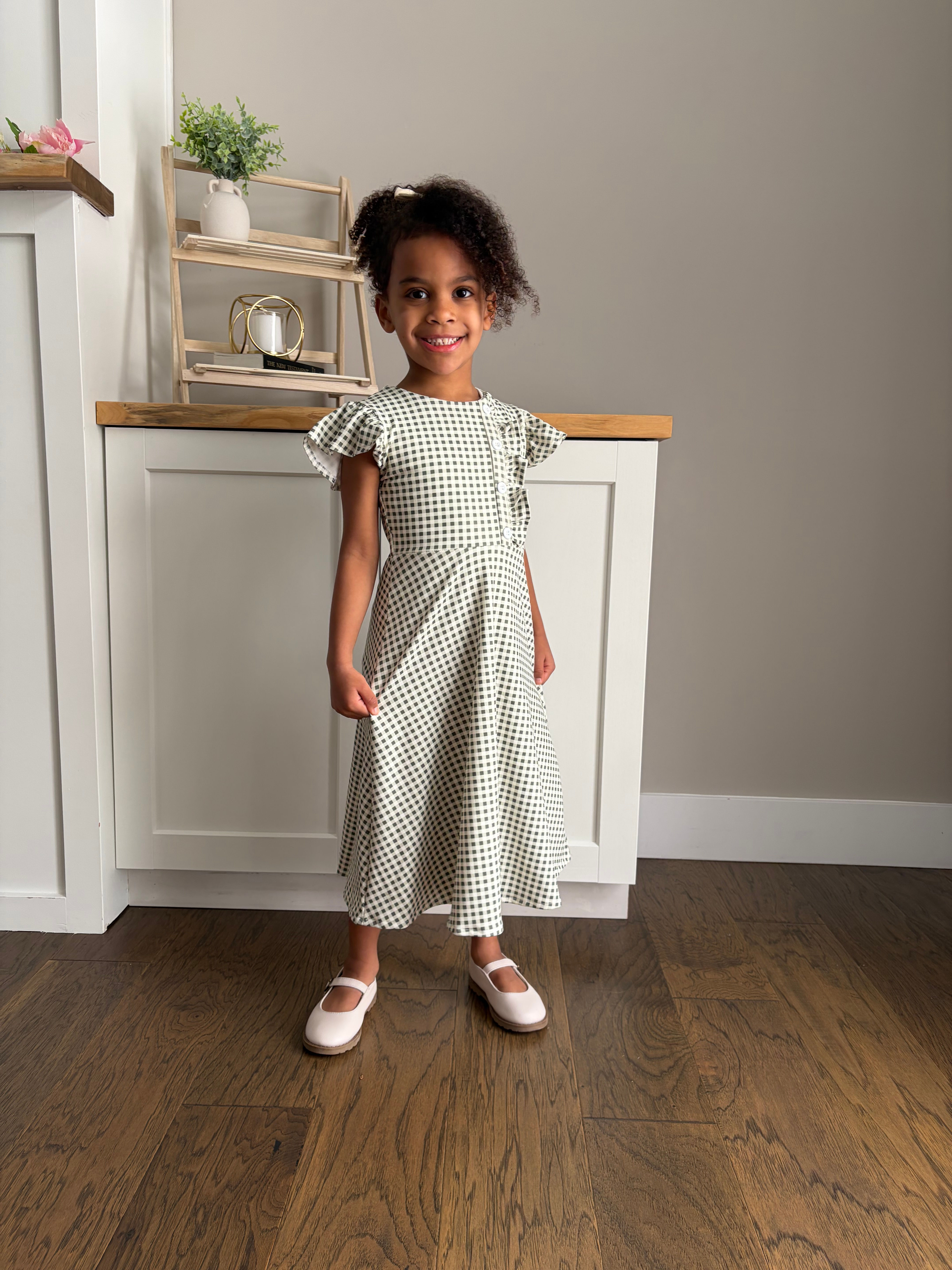 Green Checkered Dress