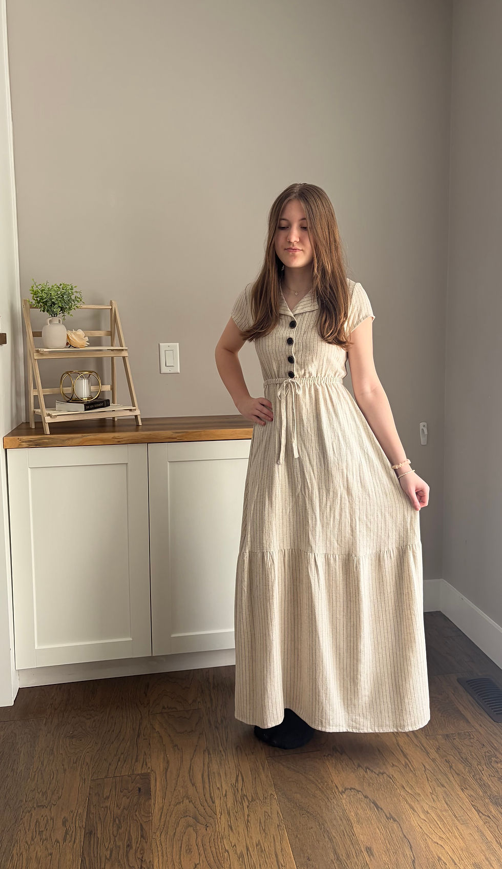 Thumbnail: Champagne Linen Dress