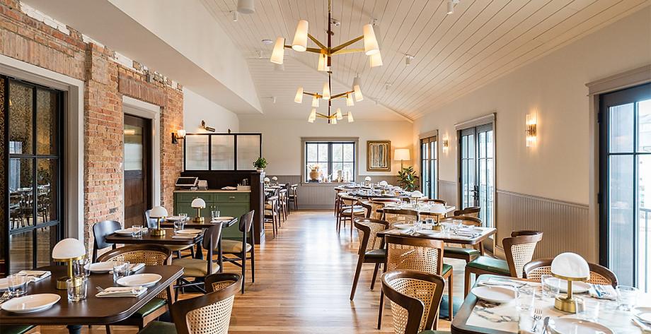 The Inn, Hartland Wisconsin, main dining restaurant lighting design