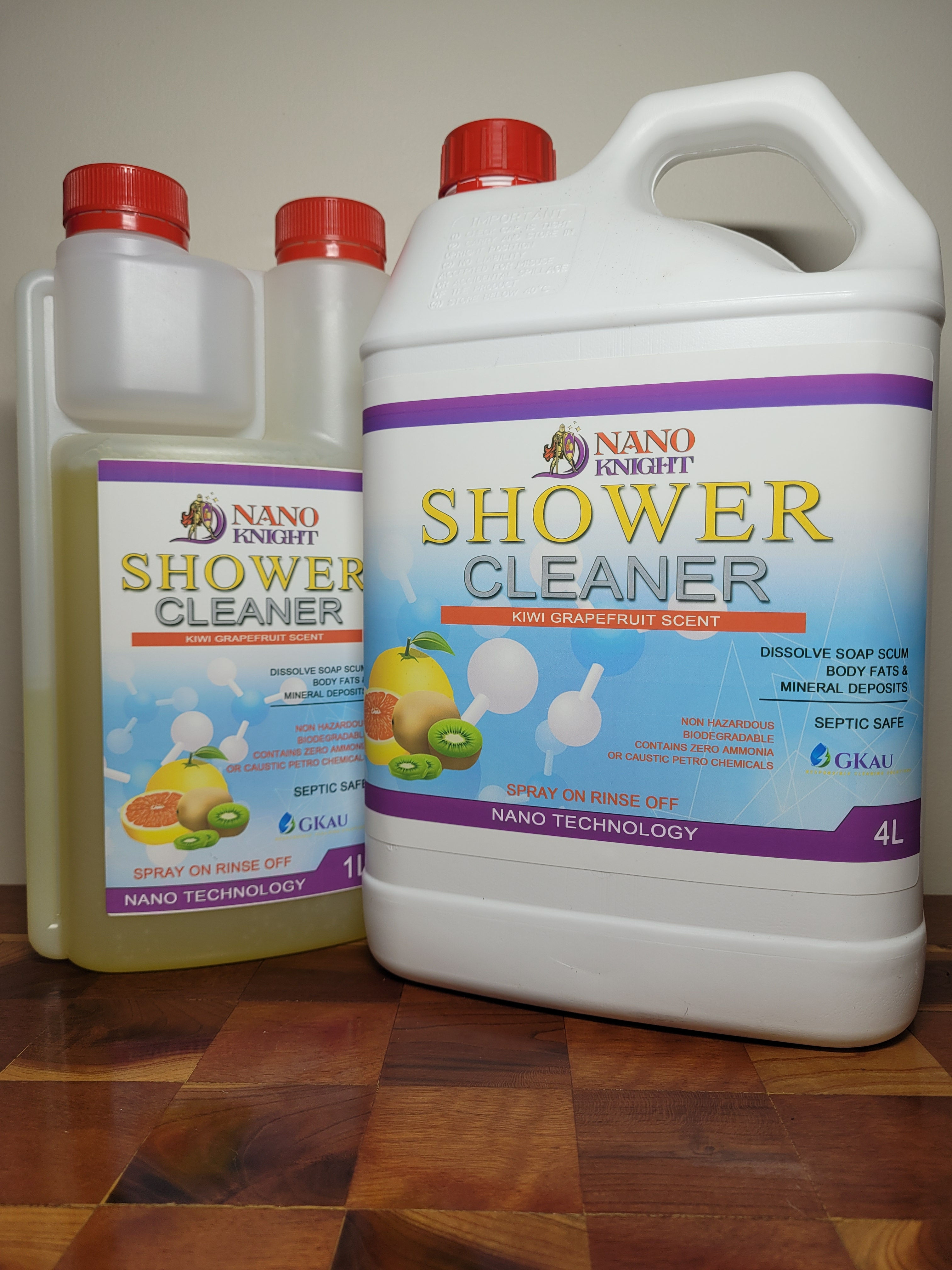 Shower Cleaner Bottles Front