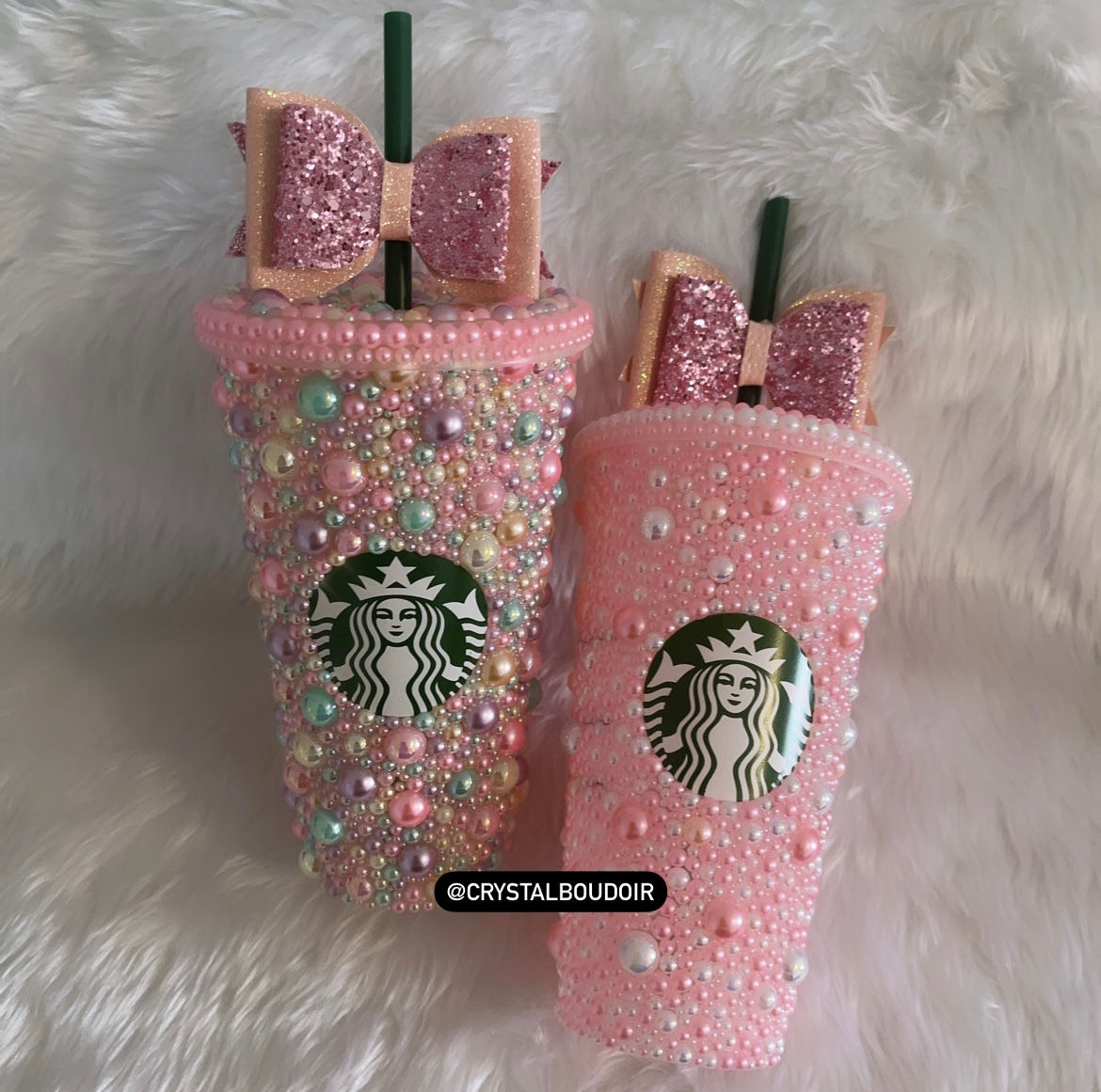 Pearlised Starbucks Tumblers