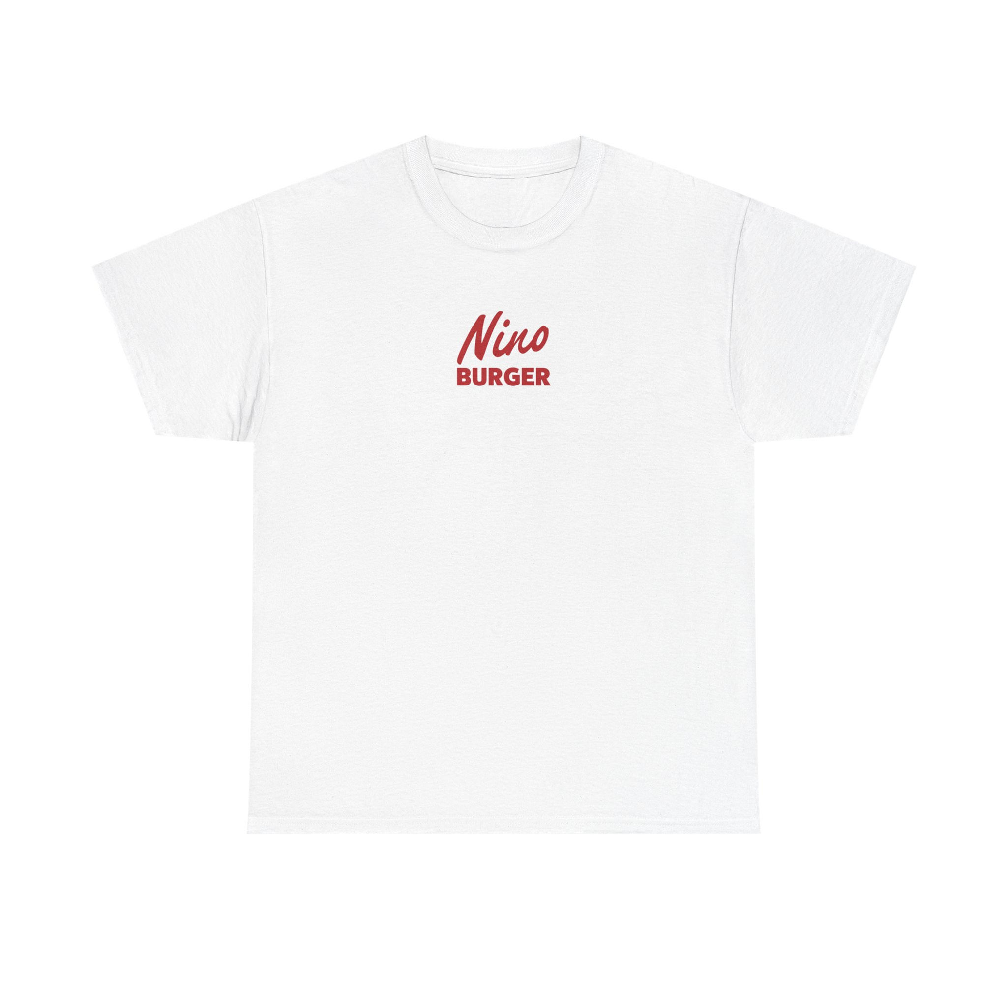 Burger Logo Tee — "Nino Burger" Branded Graphic T-Shirt