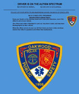 Oakwood Police Adopt Blue Envelope Initiative