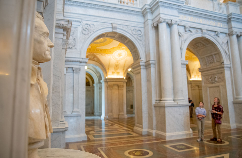 The Great Hall of the Jefferson Building.