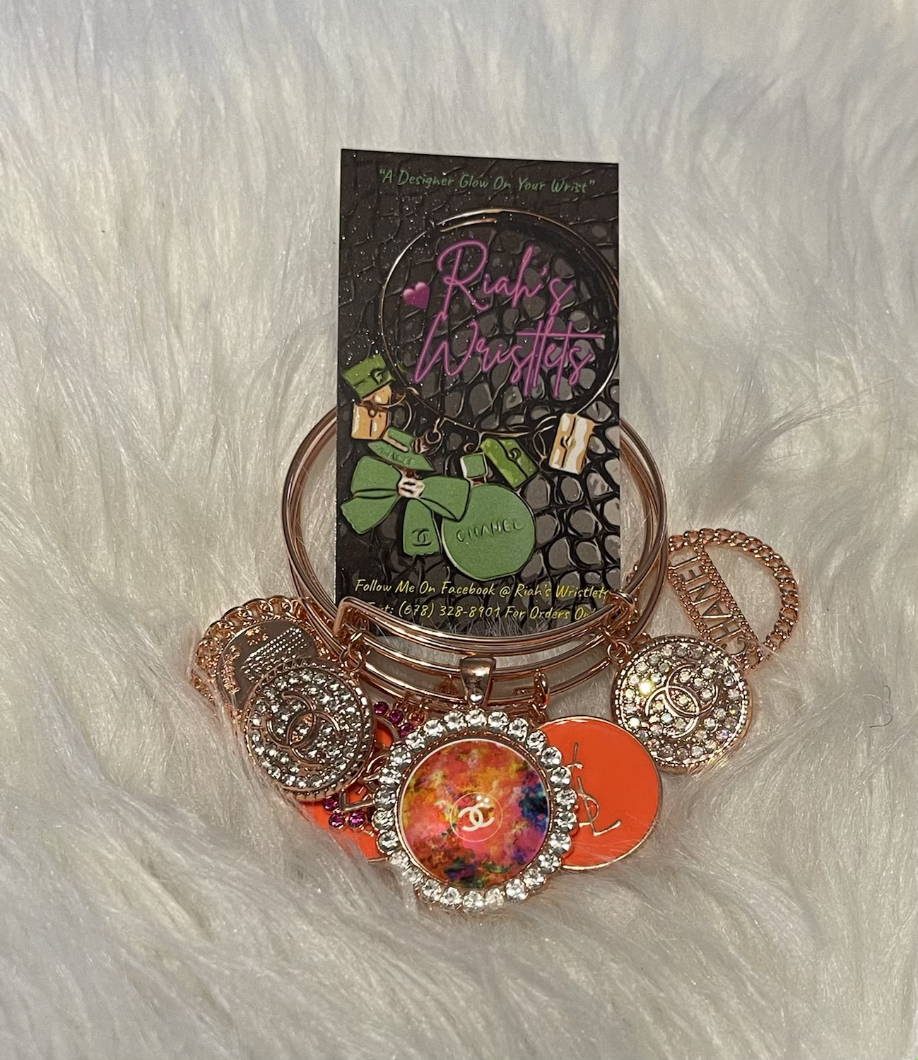 Rose Gold w/ Pink and Orange