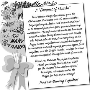 FBA Garden Committee Thanks Neighbors