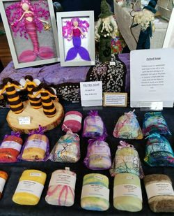 Felted soap and mermaids