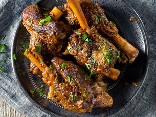 Slow Cooked Lamb Shanks