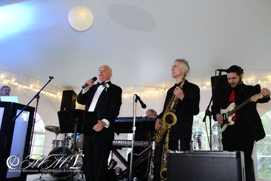 A Live Band Performing Vibrant Music to Enhance the Celebration of an Anniversary Event