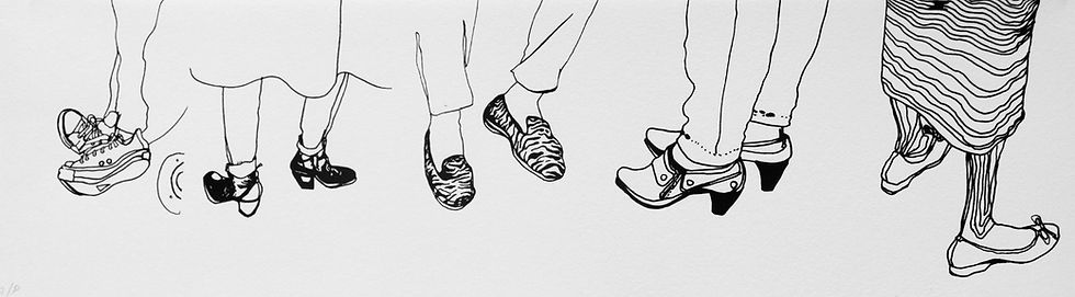 Thumbnail: The Shoe Portrait (individual stripes)