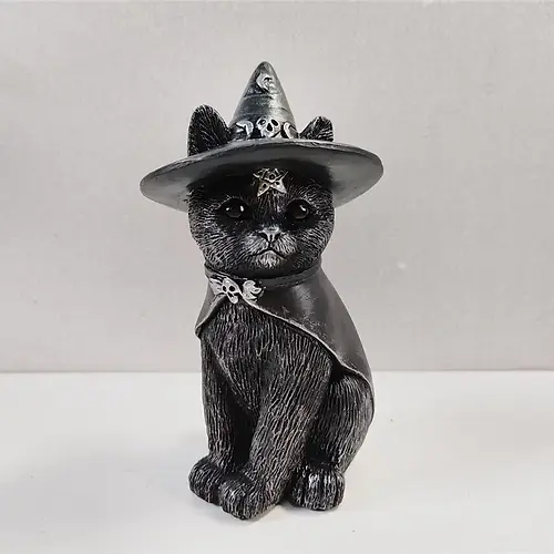 Katt Wicca harts 8x7x14cm