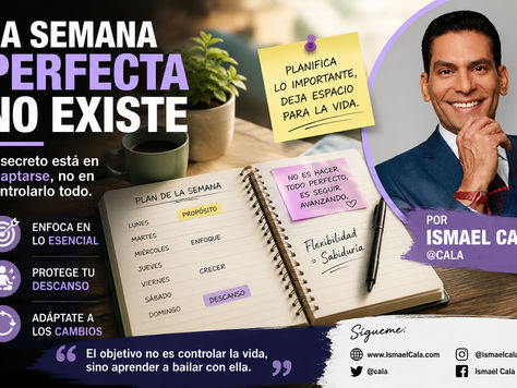 Persona organizando su semana mientras aprende a equilibrar productividad, descanso y propósito.