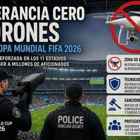 Federal security teams monitor airspace during FIFA World Cup 2026 preparations as part of enhanced World Cup Drone Security measures.