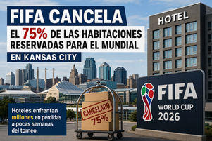 FIFA cancela habitaciones de hotel en Kansas City antes del Mundial, generando preocupación por millones de dólares en posibles pérdidas económicas para la industria turística local.