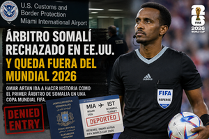 Somali referee Omar Artan, selected for FIFA World Cup 2026, was denied entry into the United States despite holding a valid visa.