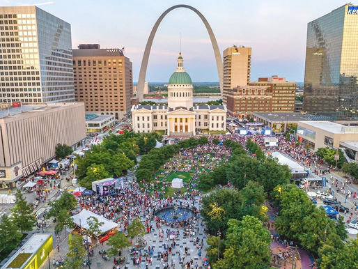 “Families enjoying St. Louis weekend events including performances, festivals, and entertainment activities.”