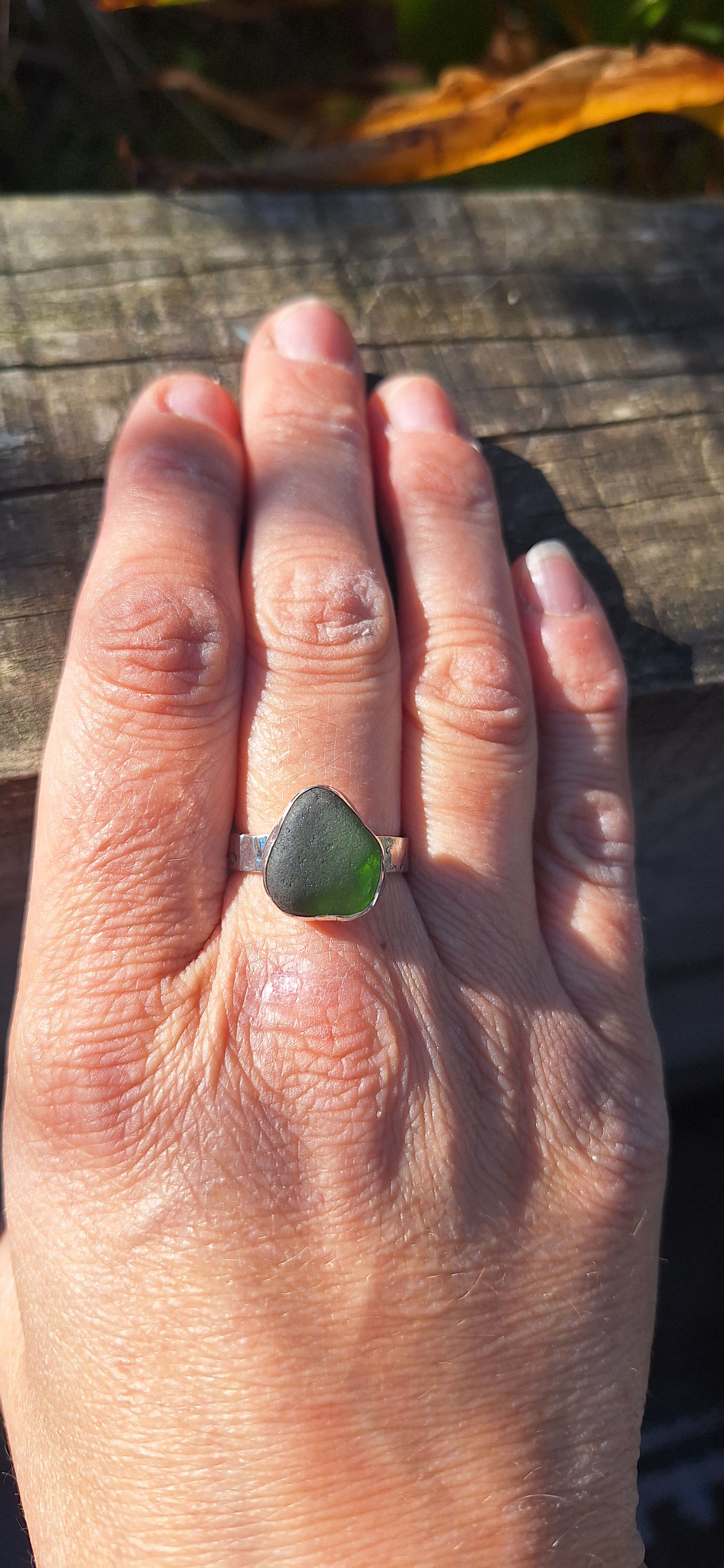 Chunky Seaglass Ring