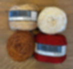 4 colour coordinated balls of Tori yarn