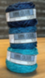 3 colour coordinated balls of Tori yarn