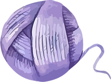 Purple ball of yarn