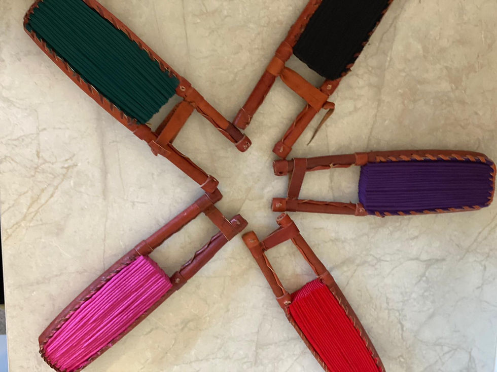 Thumbnail: Plain Pink Kente fan