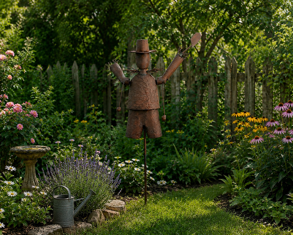 Scarecrow Boy With Waving Arms