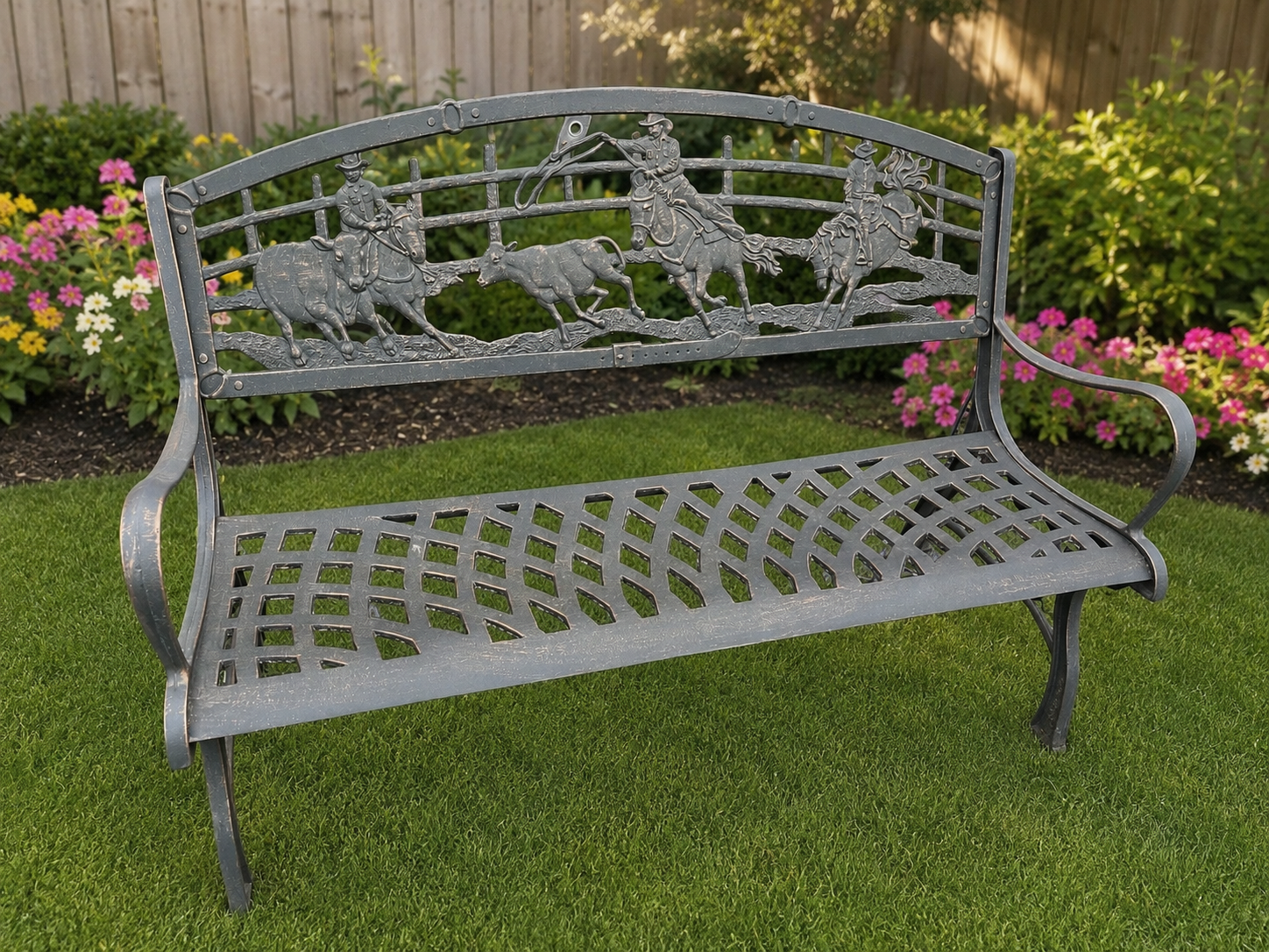 George and Son Cast Iron Bench - Campdrafting