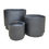 Thumbnail: Modern ribbed outdoor planter with textured finish